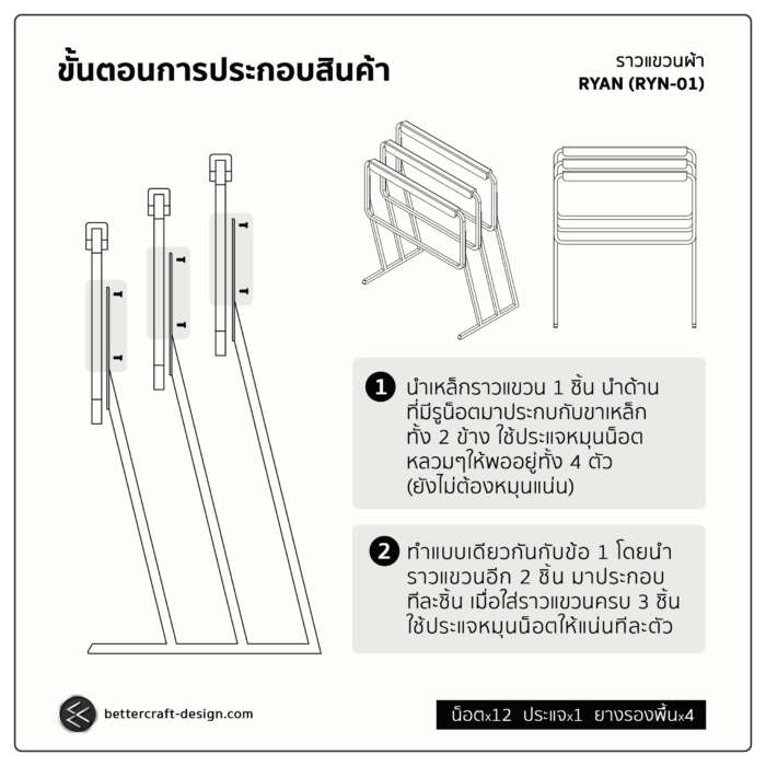 ราวแขวนผ้าไรอัน - Image 12