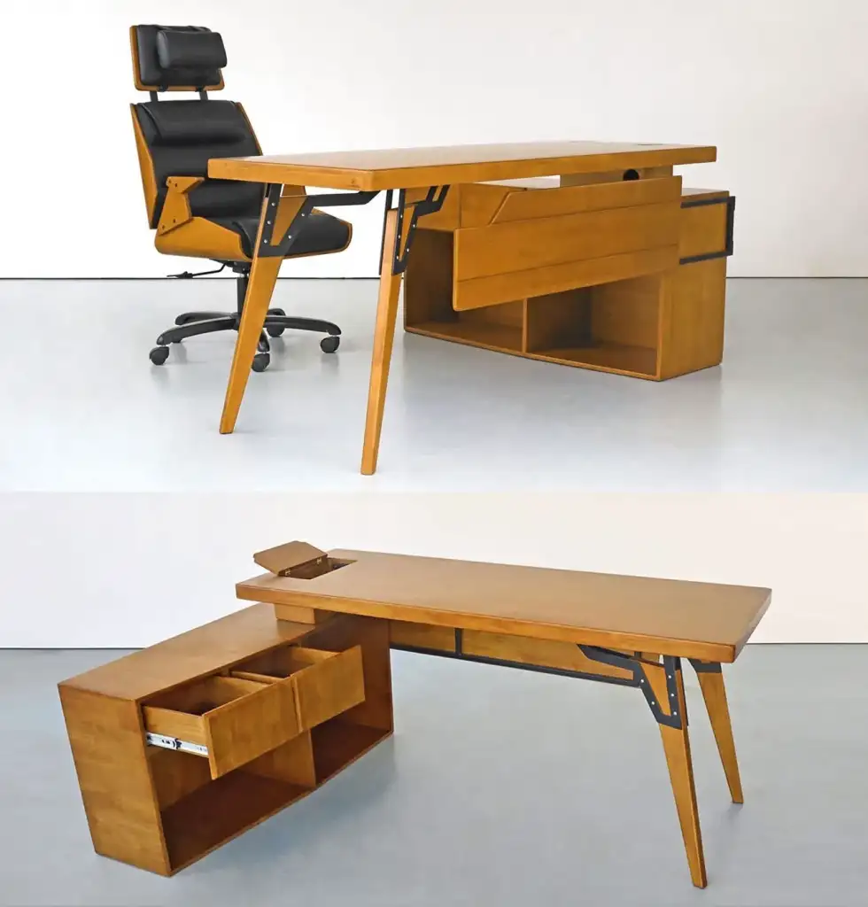 แก้ปัญหาห้องแคบด้วย "โต๊ะเข้ามุม" (L-Shaped Desk)